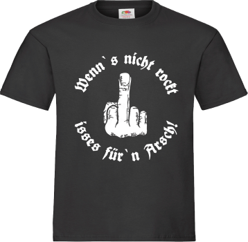 "Wenn`s nicht rockt" T-Shirt unisex schwarz